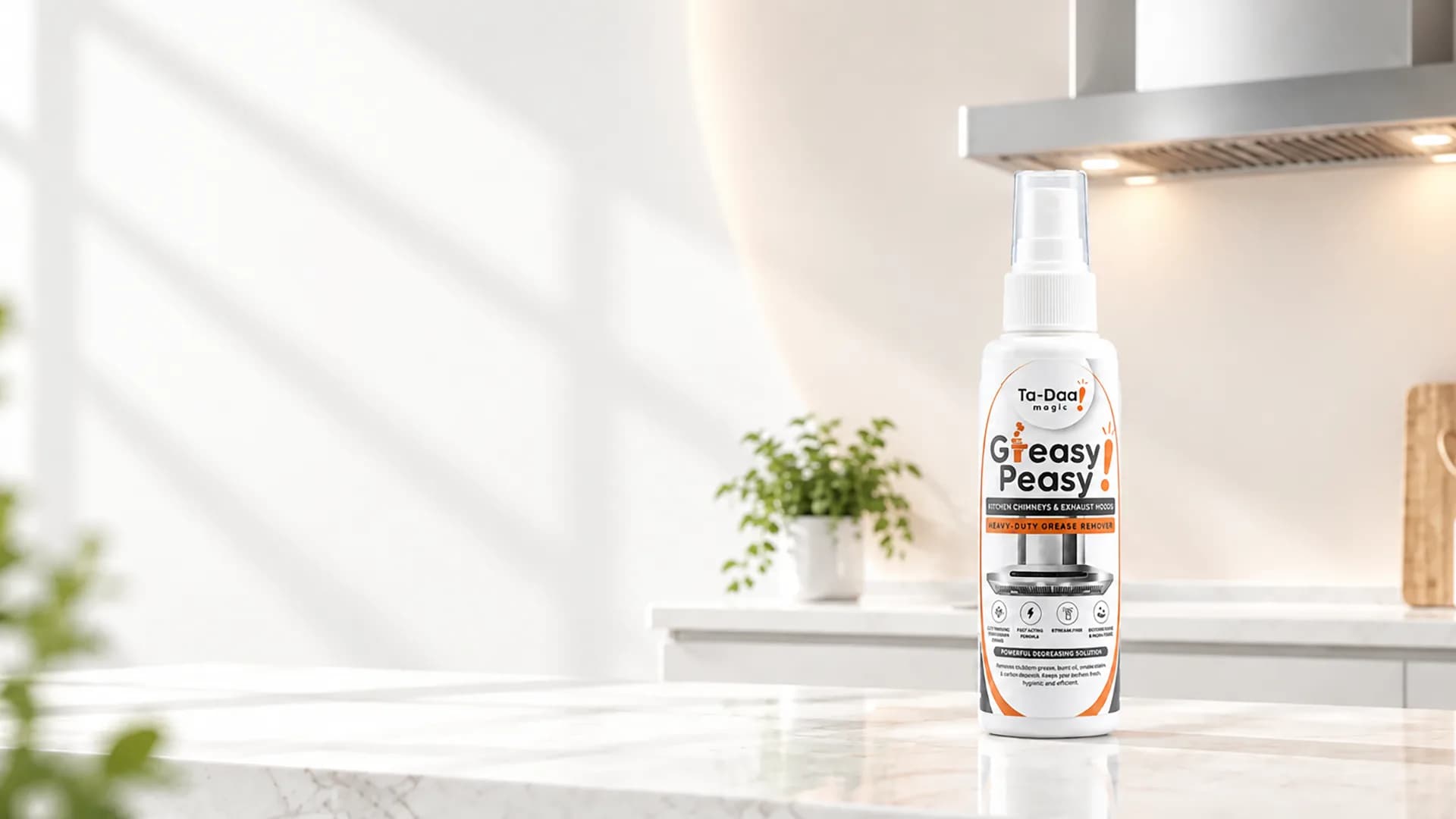 Ta-Daa Greasy Peasy heavy-duty kitchen chimney and exhaust hood grease remover